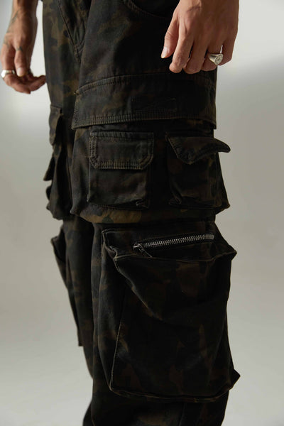 Pantalón de Trabajo Camuflaje Americana Cintura Alta Pierna Ancha - Image 17