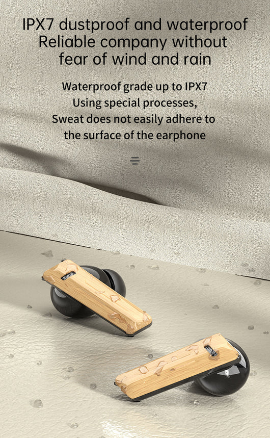 Auriculares Deportivos Inalámbricos con Cancelación de Ruido y Diseño Madera - Image 15