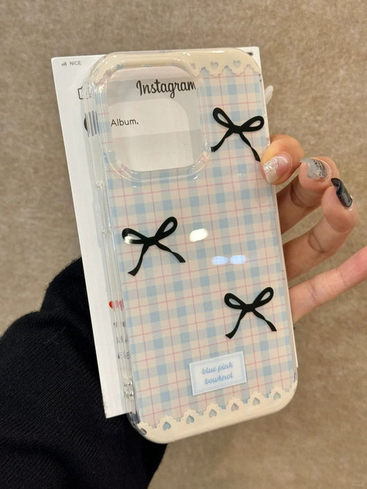 Funda para Teléfono a Cuadros con Lazo - Protección Elegante - Image 13