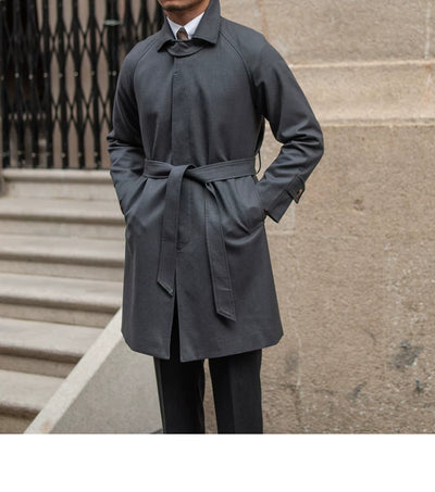 Abrigo Trench de Lana Sencillo Elegancia Atemporal - Image 19