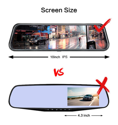 Espejo Retrovisor con Cámara Dashcam Dual Frontal y Trasera - Image 25