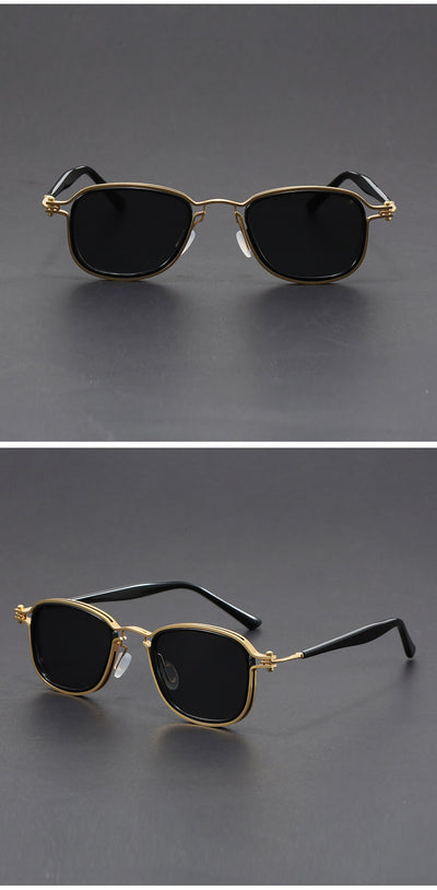 Gafas de Sol Retro Marco Cuadrado Metal - Image 24