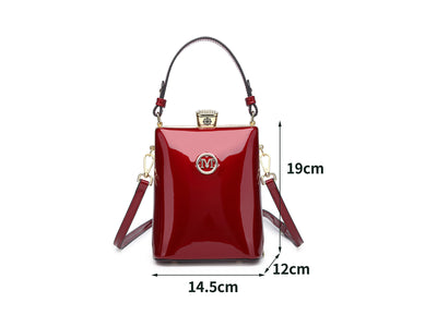Bolso de Charol Brillante Convertible a Bandolera - Lujo Accesible - Image 12
