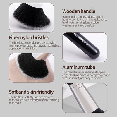Brocha Portátil para Polvo Compacto - Kit de Maquillaje Profesional - Image 14