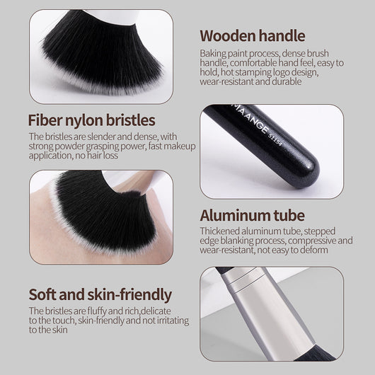 Brocha Portátil para Polvo Compacto - Kit de Maquillaje Profesional - Image 14