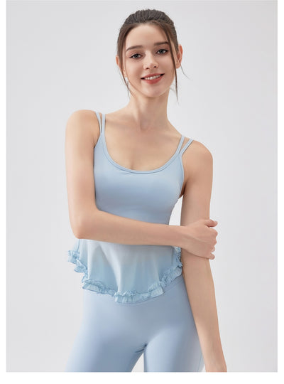 Top Deportivo Yoga con Encaje Espalda Descubierta - Tela Respirable Fanxin Air Sense - Image 25
