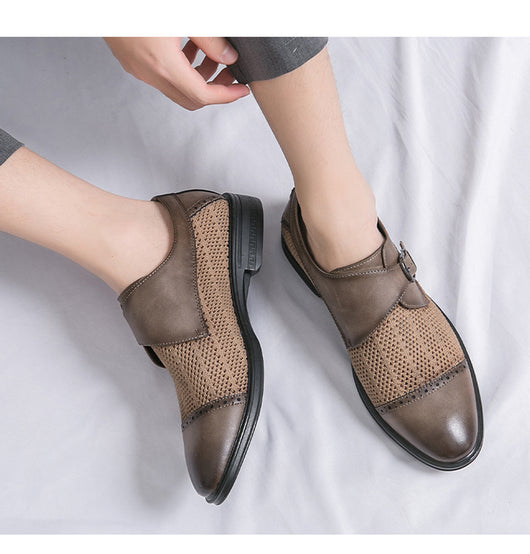 Sandalias de Cuero Respirable con Punta Afilada - Comodidad Casual - Image 28