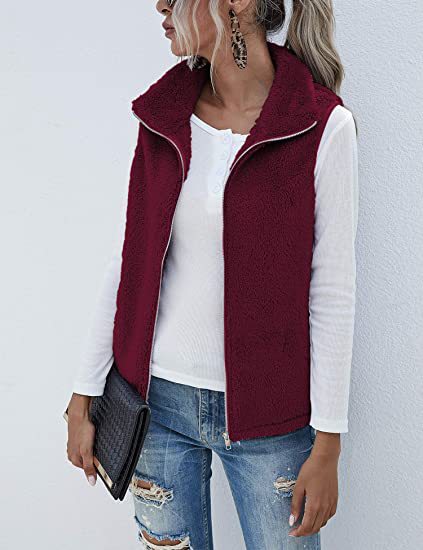 Chaleco Acolchado sin Mangas con Cuello Alto y Cierre - Image 32