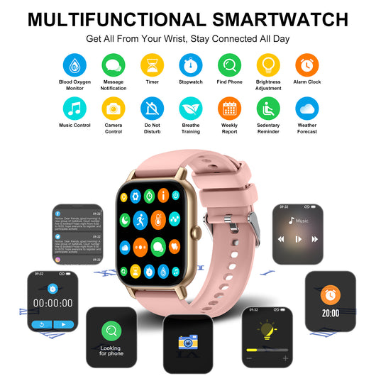Reloj Inteligente con Llamadas Bluetooth, Monitor Cardíaco y Presión Arterial - Image 11