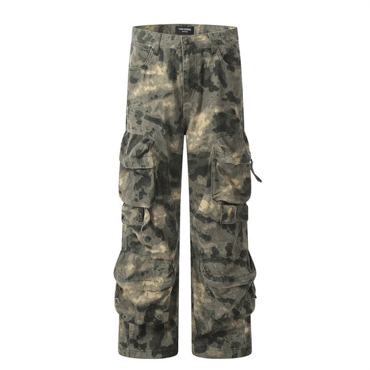 Pantalones de Trabajo Camuflaje Tie-dye Multi-bolsillos para Montaña - Image 40
