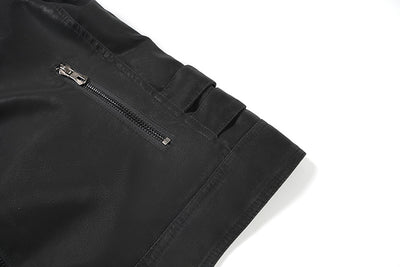 Chaqueta de Cuero PU con Cuello Mao para Hombre - Image 16