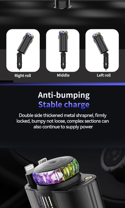 Cargador Inalámbrico para Auto con Luz Púrpura Multifuncional - Image 27