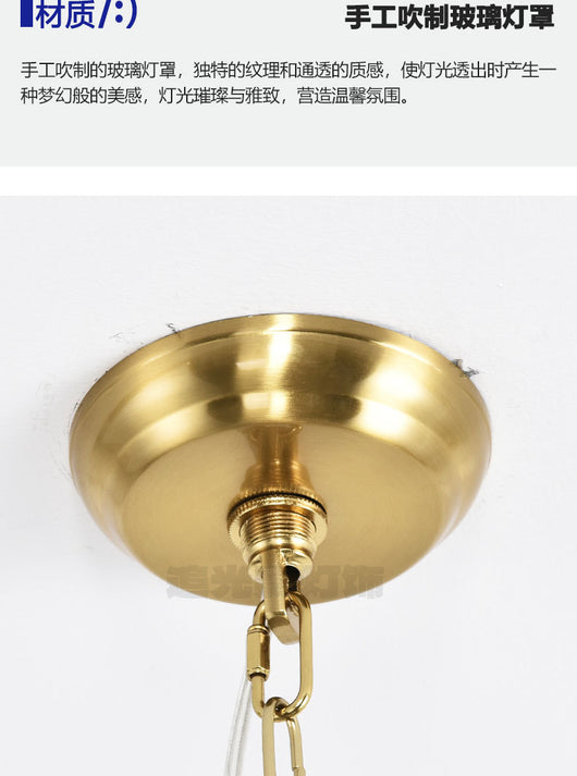 Lámpara Colgante de Burbujas de Vidrio Soplado Estilo Americano - Image 23