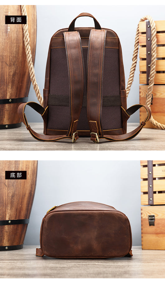 Mochila de Cuero para Hombre con Gran Capacidad - Image 33