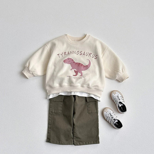 Sudadera Infantil con Dinosaurio de Dibujos Animados Coreano - Image 21