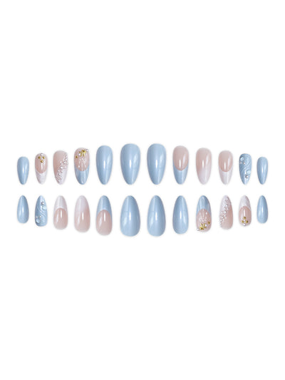 Uñas Postizas 3D Perla Dorada Serie Ocean - Diseño Premium XINGX - Image 10