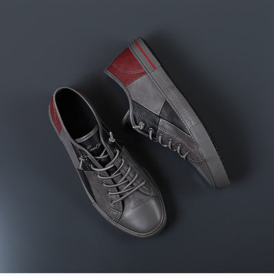 Zapatos de Cuero para Hombre con Contraste de Colores y Suela de Goma - Image 21