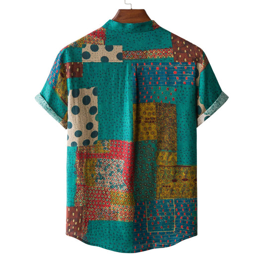 Camisa de Lino Floral Casual para Hombre - Image 26