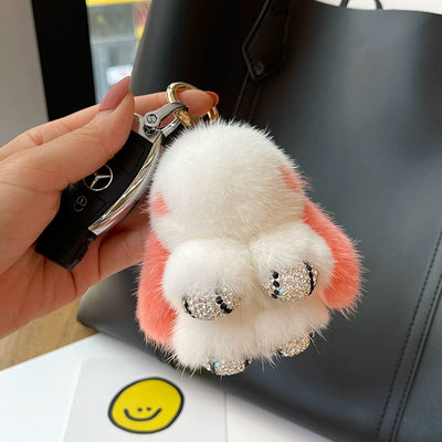 Llavero Colgante Conejo Peluche Mink Red Viral - Image 54