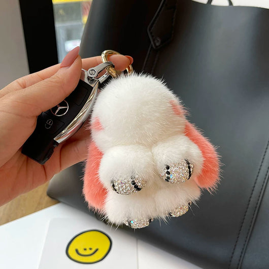 Llavero Colgante Conejo Peluche Mink Red Viral - Image 54