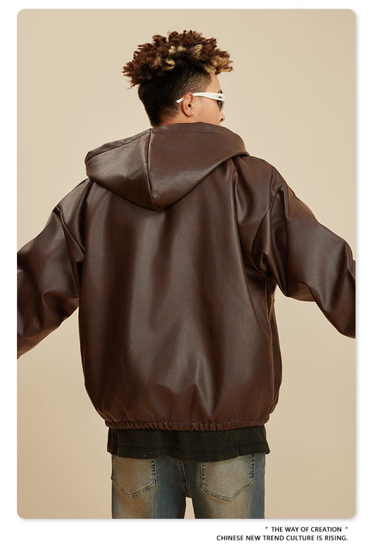 Chaqueta de Cuero Vintage Americana - Estilo Retro Clásico - Image 49