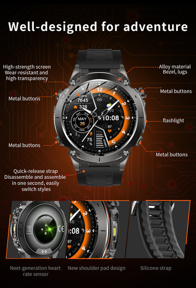 Reloj Inteligente con Monitor de Frecuencia Cardíaca y Oxígeno en Sangre - Image 37