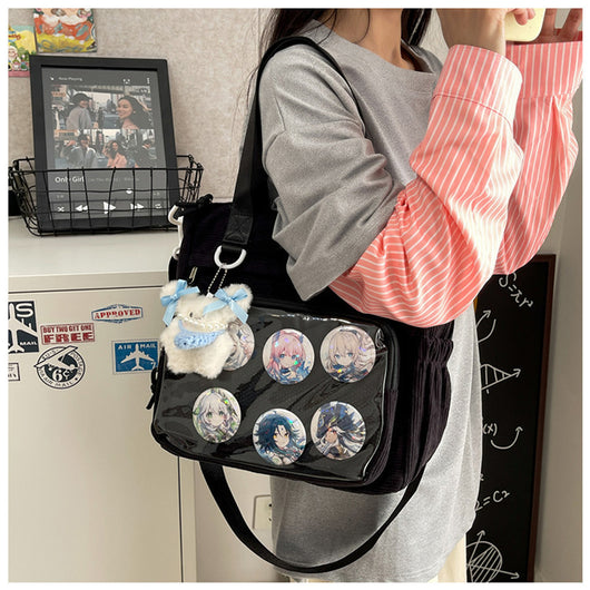 Bolsa Crossbody Transparente de Gran Capacidad Estilo Japonés para Estudiantes - Image 22