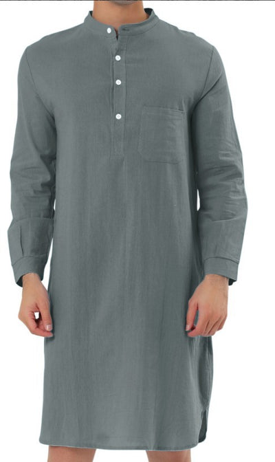 Bata Camisera Clásica con Bolsillos para Hombre - Image 30