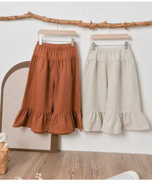 Pantalón Niña Estilo Nórdico Cintura Elástica Colores Puros - Image 32