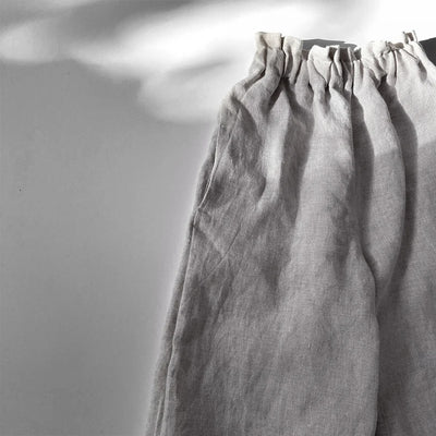 Pantalón Ancho de Lino y Algodón con Cintura Elástica - Image 11