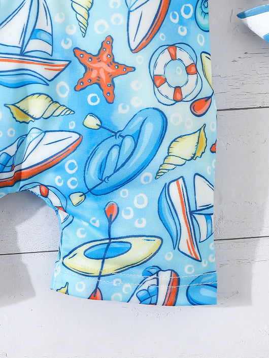 Enterizo de Baño Infantil Estampado para Verano - Image 46