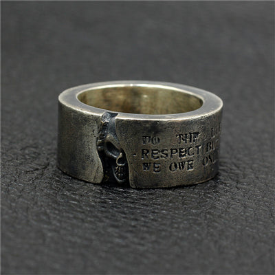 Anillos de Pareja en Plata 925 Grabados Personalizados Estilo Retro Trendy - Image 8