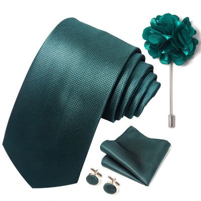 Combo Corbata, Traje y Pañuelo de Bolsillo para Hombre - Juego 8 - Image 108
