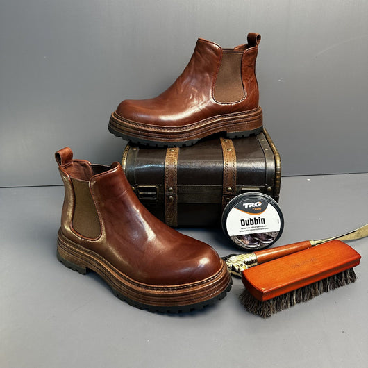 Botas Martin de Cuero Genuino Estilo Retro para Hombre - Image 12