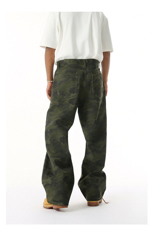 Jeans Rectos Estilo Camuflaje Lavado Clásico - Image 34