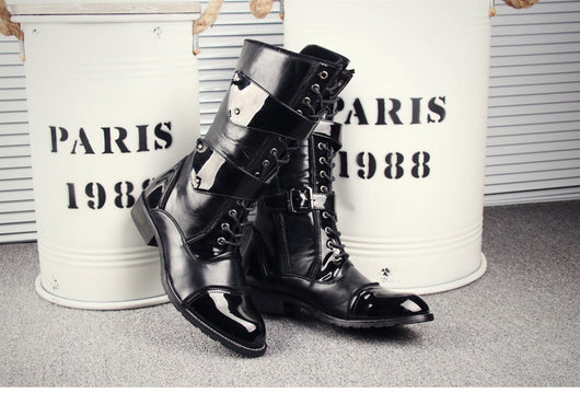 Bota Alta Hombre Estilo Coreano Moderno y Exclusivo - Image 17