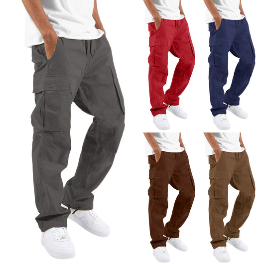Pantalones Casuales con Múltiples Bolsillos y Cordón Ajustable - Image 20