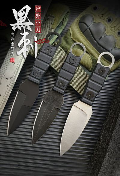 Cuchillo de Campamento Portátil de Alta Dureza con Hoja Recta - Image 16