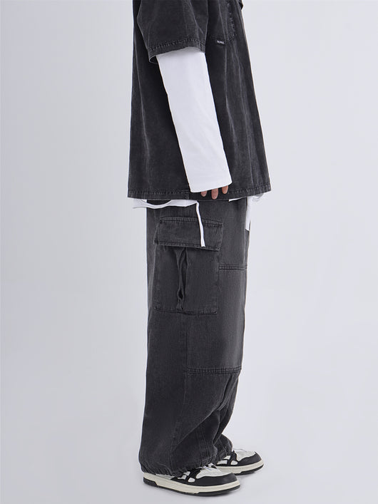 Jeans de Trabajo Holgados Efecto Desgastado - Image 22