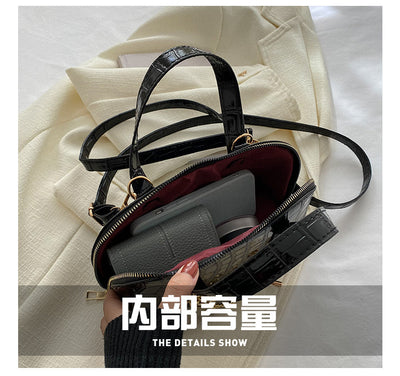 Bolso de Hombro con Patrón de Piedra y Cadena Personalizada - Image 24