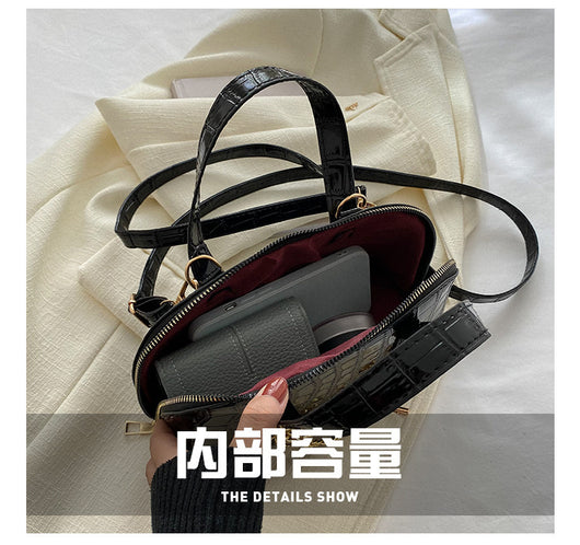 Bolso de Hombro con Patrón de Piedra y Cadena Personalizada - Image 24