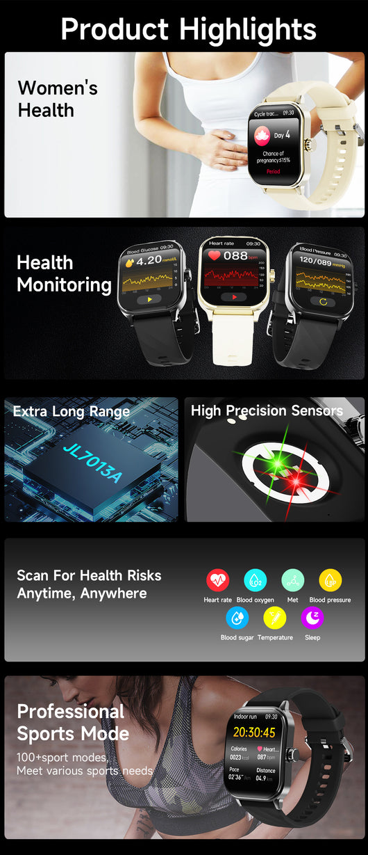 Reloj Inteligente Deportivo con Llamadas Bluetooth - Image 29