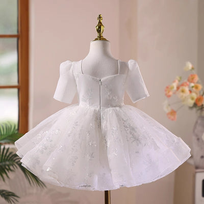 Vestido de Fiesta Infantil con Flores para Damas de Honor - Image 11