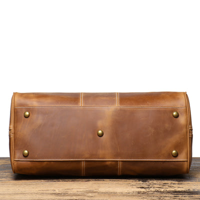Bolsa de Viaje Portátil para Hombre en Cuero Genuino Estilo Retro - Image 59