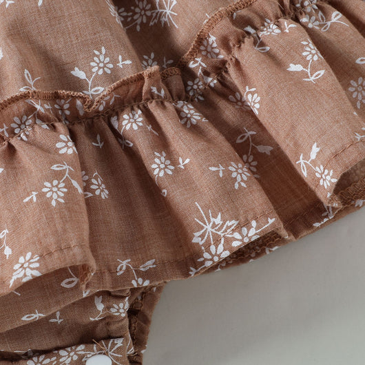 Enterizo Infantil Floral con Hombros Descubiertos para Niñas - Image 21