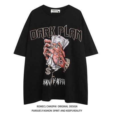 Playera Hip Hop Cuello Redondo Manga Corta Casual - Image 16