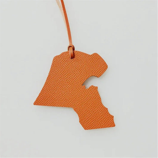Colgante de Bolso en Forma de Mapa de Cuero - Image 20