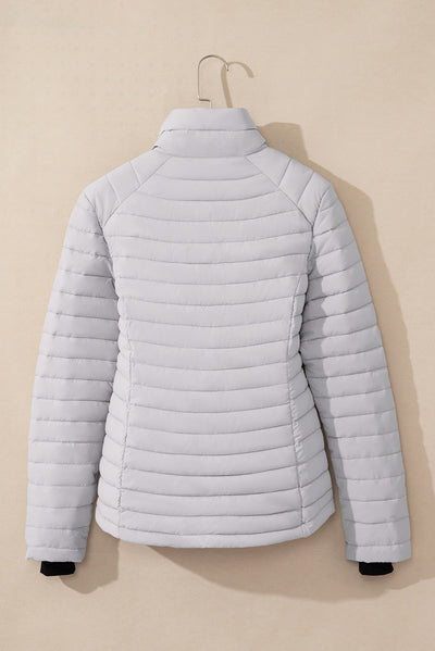Chaqueta Acolchada de Algodón para Mujer con Cuello Tipo Mao - Image 41
