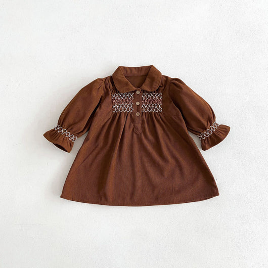Vestido Enterizo de Pana para Bebé Niña con Diseño Triangular - Image 52
