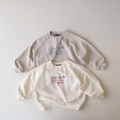 Suéter Infantil Oversize con Bordado de Letras - Manga Larga Cuello Redondo - Image 20